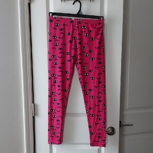 Falls Creek Pink Eye Pattern Leggings Xl